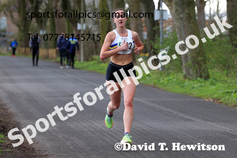 Senior Womens 6 Stage Road Relay, 2026 Northern Mens 12 and Womens 6 Stage Road Relays and Young Athletes 5k, Sheepmount Stadium, Carlisle. Photo: David T. Hewitson/Sports for All Pics